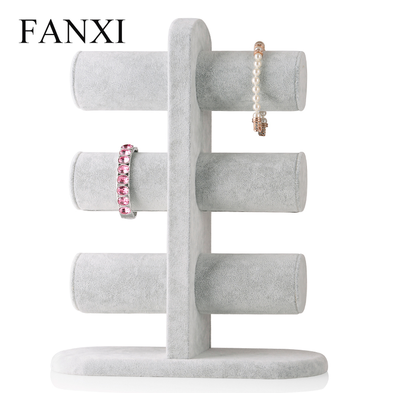 FANXI China Jewelry Display Manufacturer Wood Jewelry Display Stand For Display Bracelet Bangle