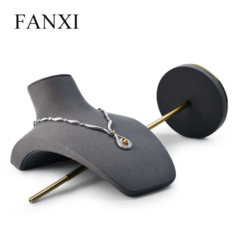 FANXI factory wholesale custom logo mannequins jewelry display spinner stand jewelry display shelves