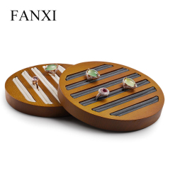 FANXI factory wholesale custom logo finger ring jewellery holder stand jewelry ring display tray