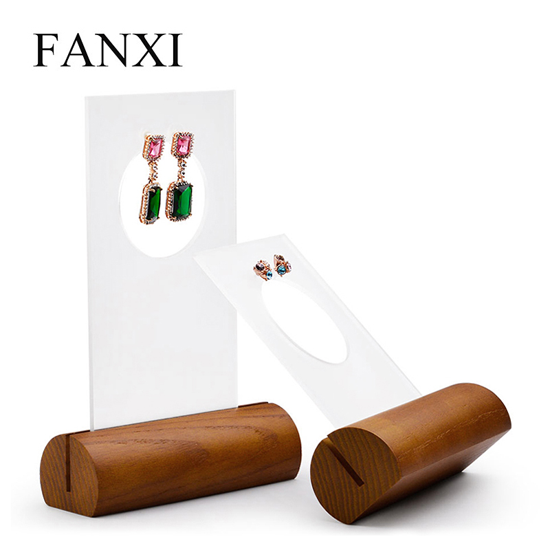 FANXI factory custom acrylic earring display stand cards