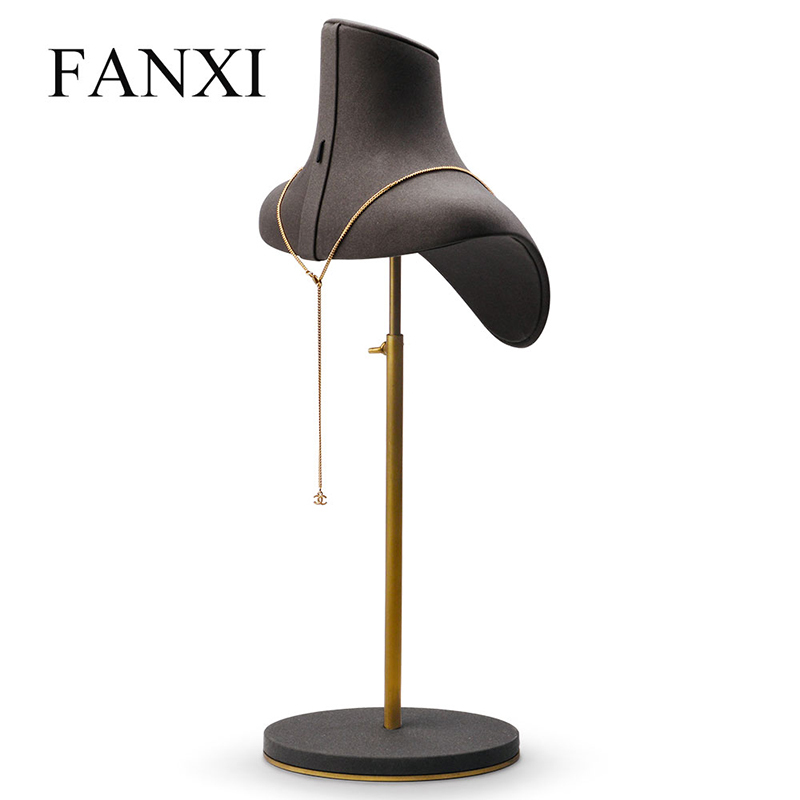 FANXI factory custom metal necklace display stands busts