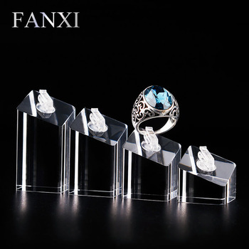 FANXI factory custom logo jewelry acrylic ring display stand