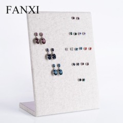 FANXI factory custom logo cream earring display stand rack