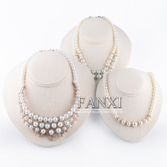 FANXI factory custom logo jewelry necklace display stand bust