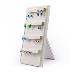 FANXI factory custom logo linen jewelry earring display stand