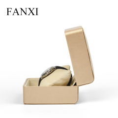 FANXI factory custom logo golden leather watch packaging box