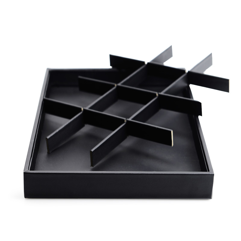 PU leather jewelry display tray