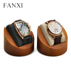 Wooden wrist watch holder display stand