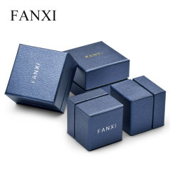 custom logo printed luxury paper jewelry ring box jewellery pendant packaging