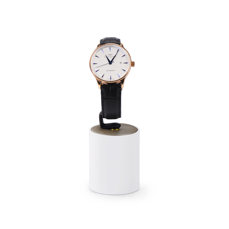 White colour wrist watch display stand set