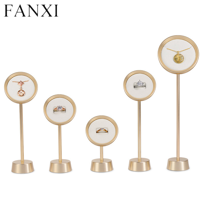 Luxury metal jewellery display stand props for pendant neckalce earring