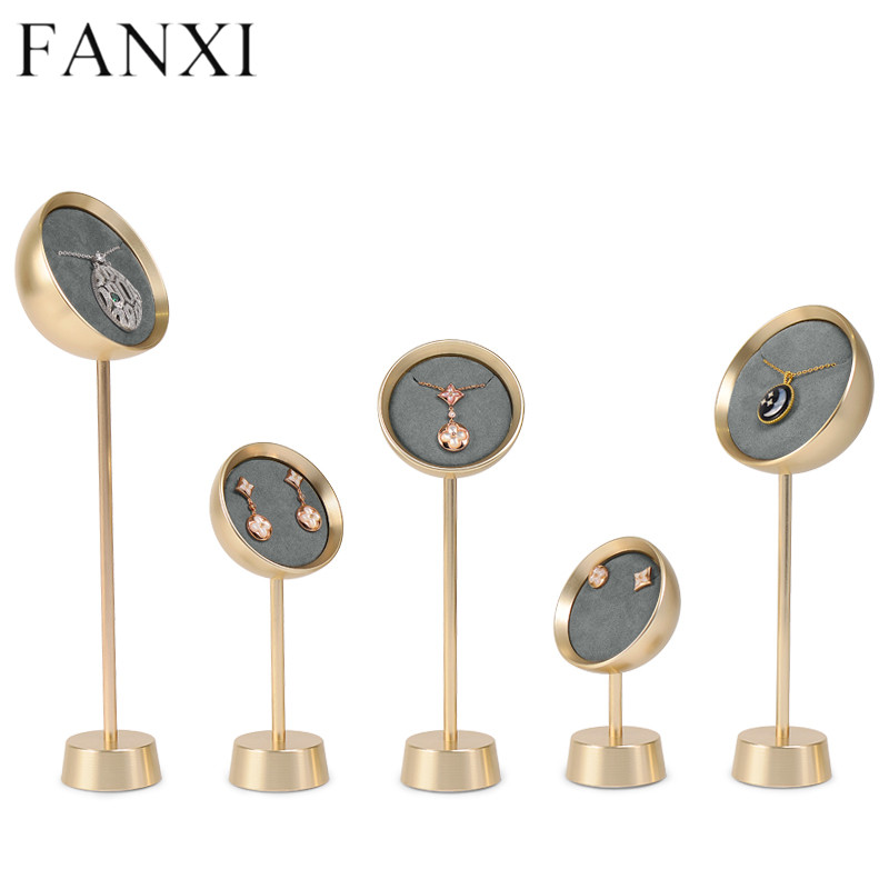 Luxury metal jewelry display stand for pendant earring