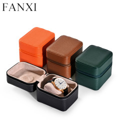 Custom logo high quality PU leather watch packaging box