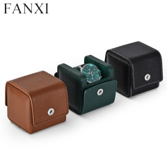 High end custom logo PU leather watch packaging box