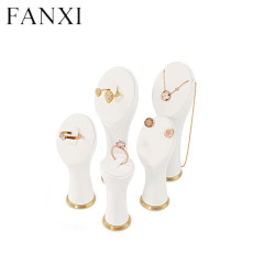 Luxury white resin jewelry display set