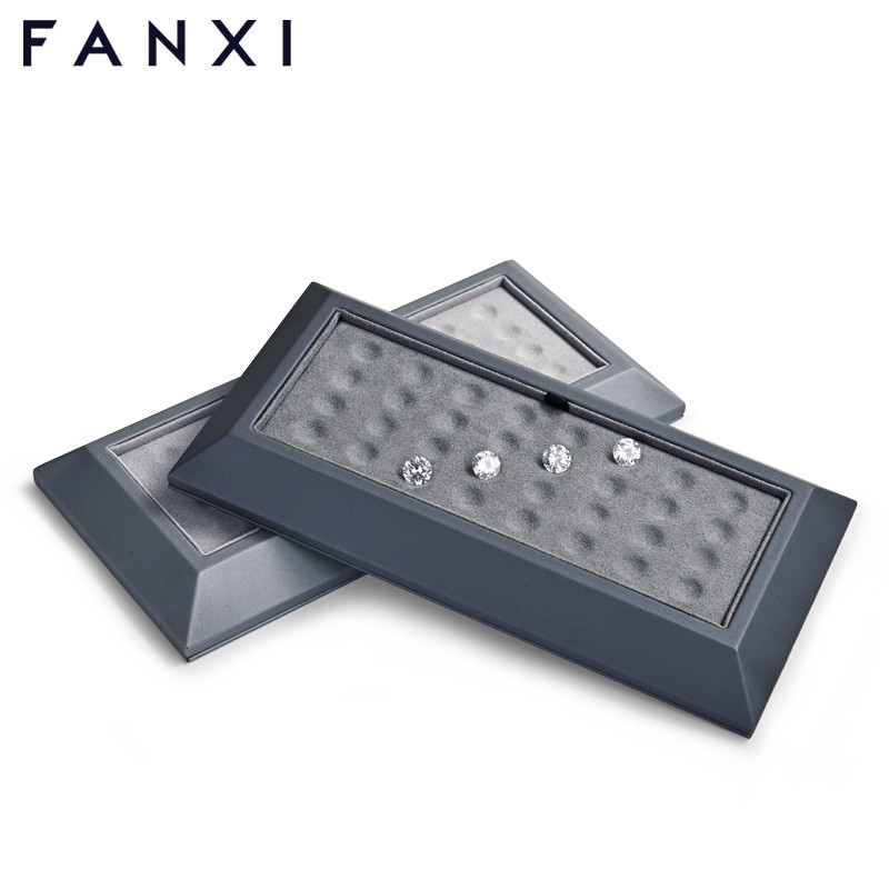 FANXI custom gray jewelry display tray for loose diamond