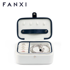 FANXI wholesale custom lockable black girls jewelry organizer box jewelry display storage case with lock