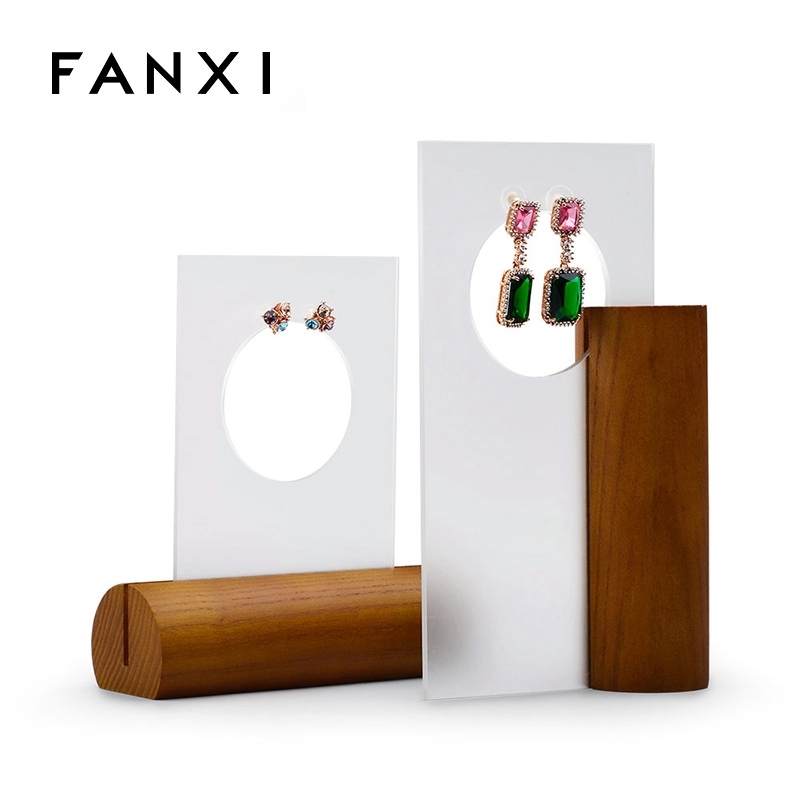 FANXI factory custom acrylic earring display stand cards