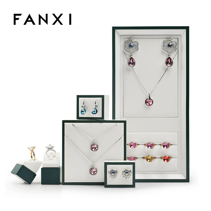 FANXI factory custom logo counter jewellery display stand set
