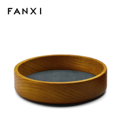 FANXI factory wholesale custom logo showcase wood bangle display watch display stand