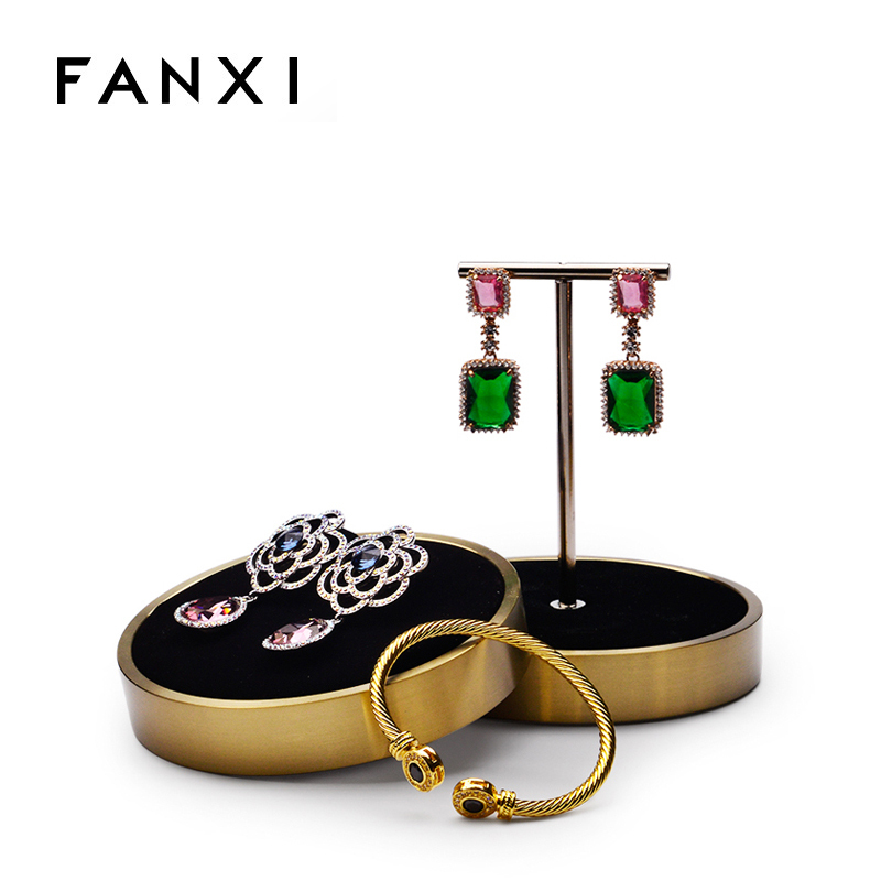 FANXI custom small counter finger ring earring pendant bangle bracelet necklace display stand