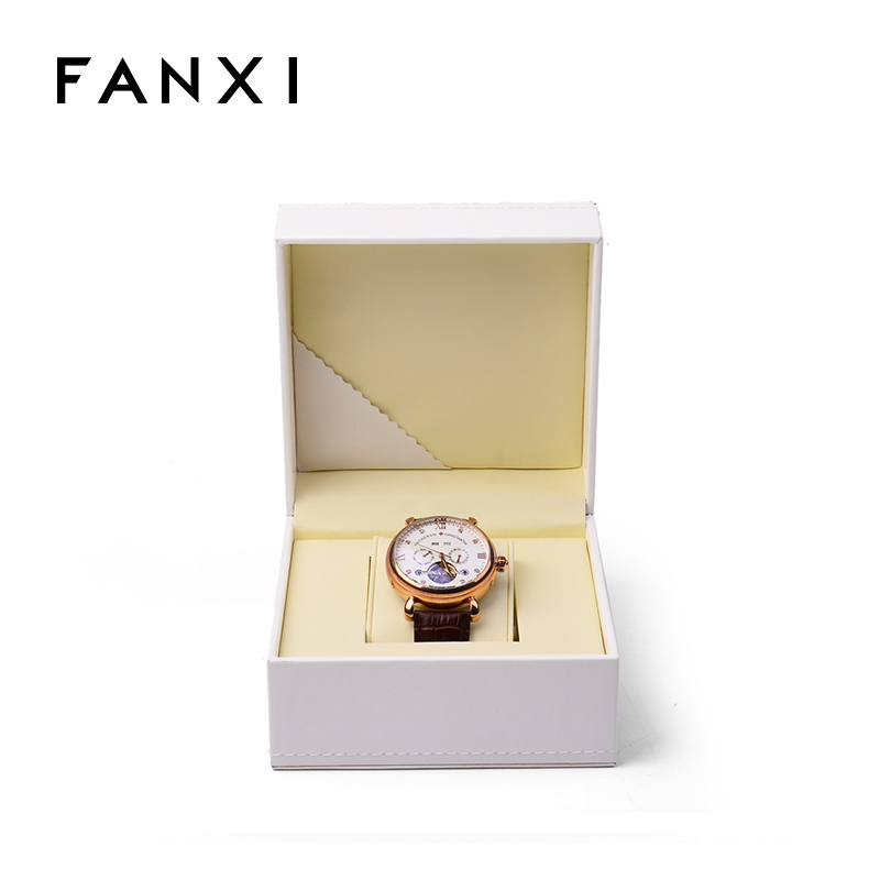 FANXI Factory Hign End Brand Watch Box For Single Watch By PU Leather Wrist Watch Box