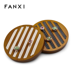 FANXI factory wholesale custom logo finger ring jewellery holder stand jewelry ring display tray