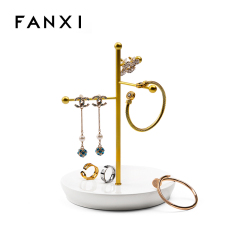 FANXI factory custom metal jewelry display rack jewerly stand tree