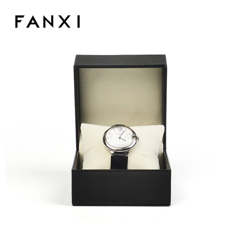 FANXI factory custom logo luxury leather watch packaging box