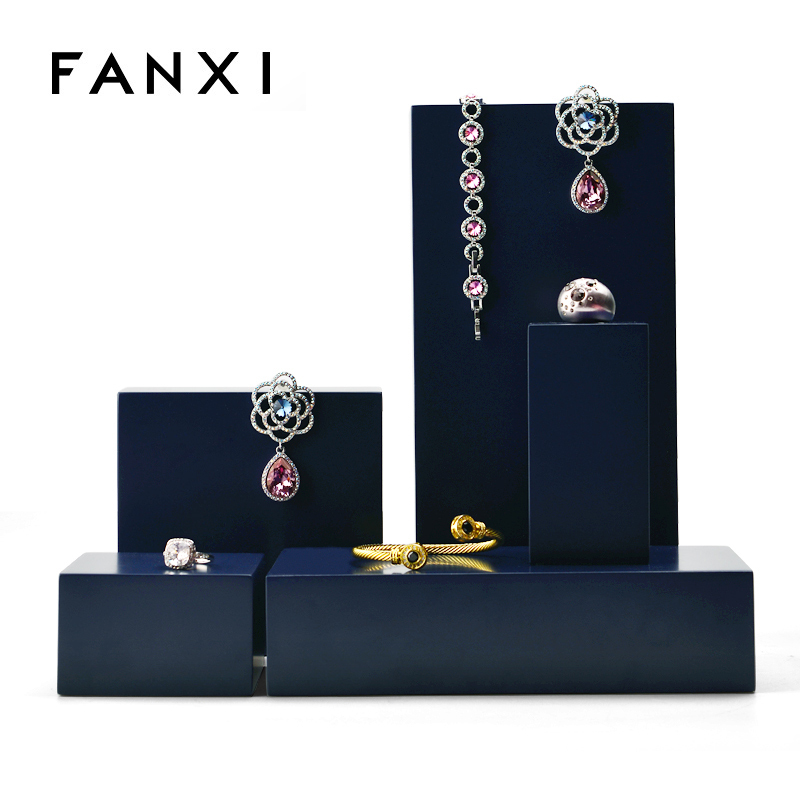 FANXI factory wholesale custom logo luxury jewelry display shelves necklace stand for earring