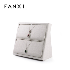 FANXI Manufacturer Jewelry Display Creamy White Superior Quality Pendant Necklace Display Stand