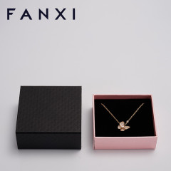 FANXI custom logo & colour leatherette paper jewelry packaging box