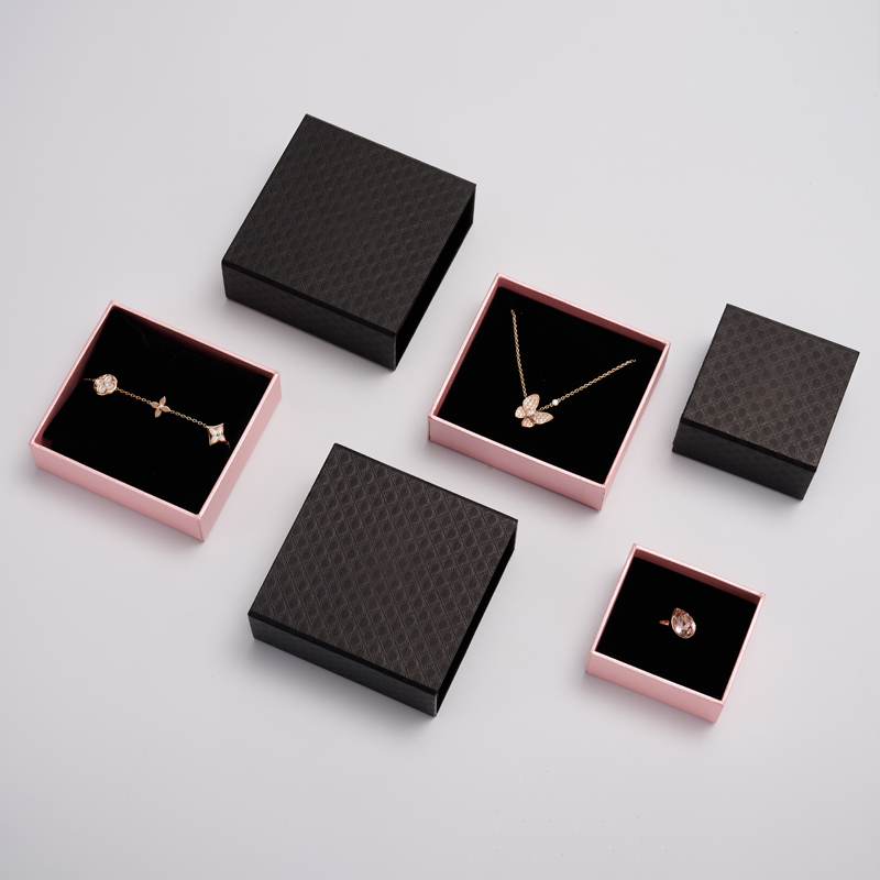 FANXI custom logo & colour leatherette paper jewelry packaging box