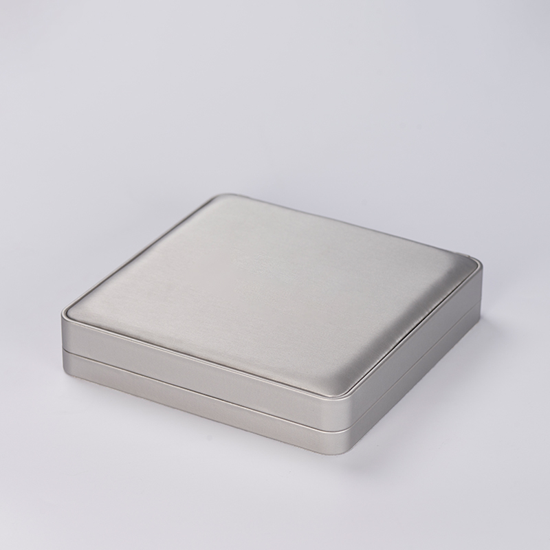 FANXI custom logo & colour grey leather jewelry packaging box