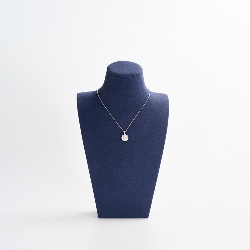 FANXI custom colour dark blue necklace bust display stand