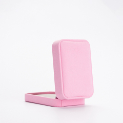 FANXI custom pink microfiber jewelry pendant packing box