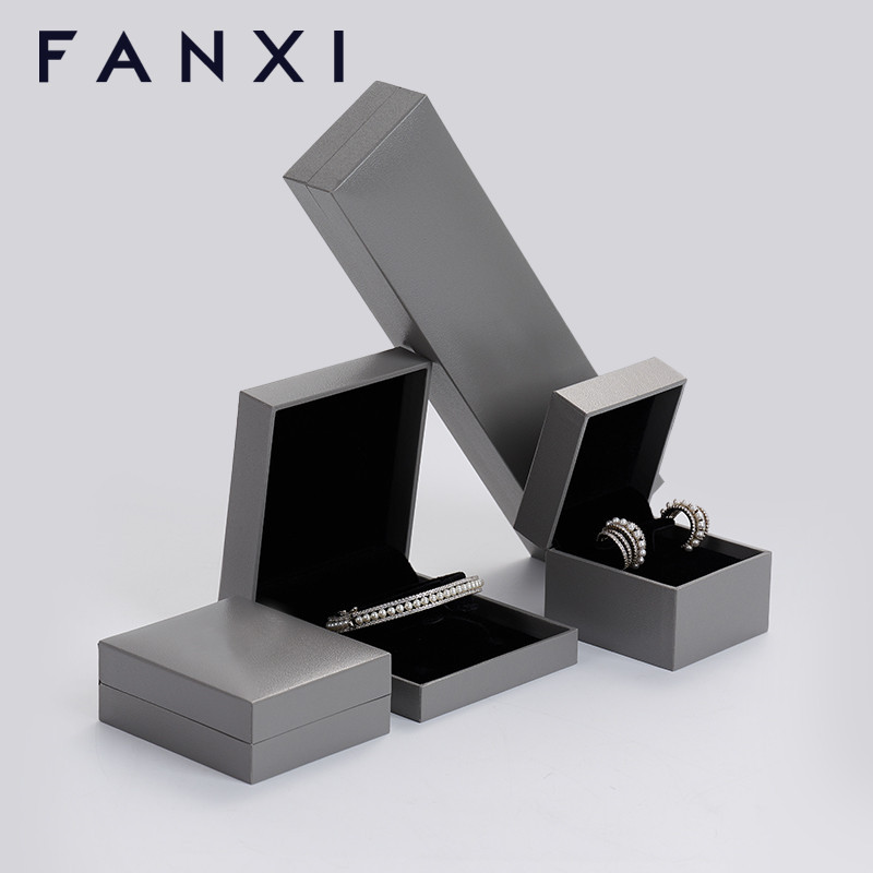 FANXI custom logo & colour leatherette jewelry packaging box