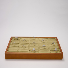 FANXI customize wood jewelry display tray for ring