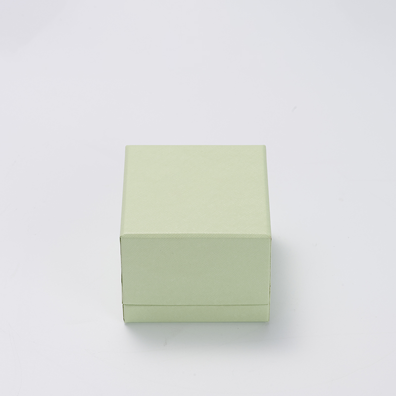 FANXI custom logo & colour green leatherette jewelry ring packaging box