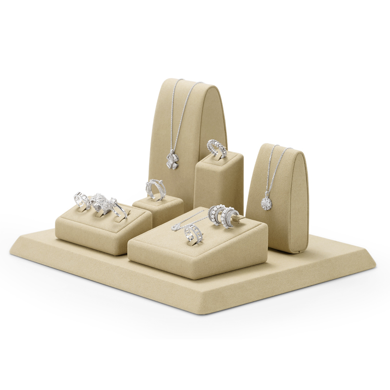 FANXI factory luxury microfiber jewelry display set