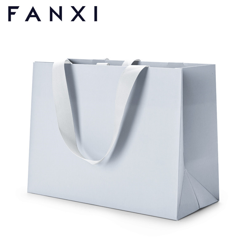 FANXI factory high end gun gray thick paper bag