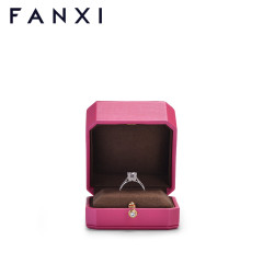 FANXI factory custom colour pink jewelry packaging box with outer packing box