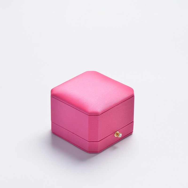 FANXI factory customize logo colour pink jewelry packing box