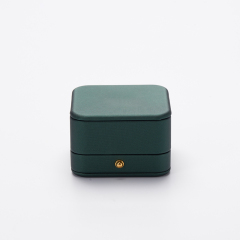 FANXI factory customize logo colour green leather jewelry packaging box
