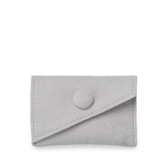 FANXI factory customize logo colour gray microfiber jewelry pouch