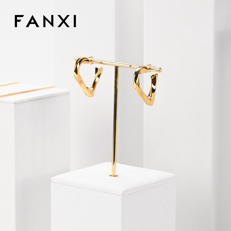 FANXI luxury white microfiber jewellery display set