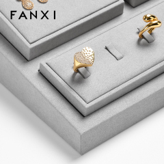 FANXI hot sale gray microfiber jewelry stand