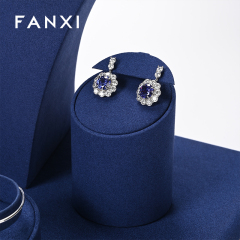 FANXI factory jewelry holder set with blue microfiber