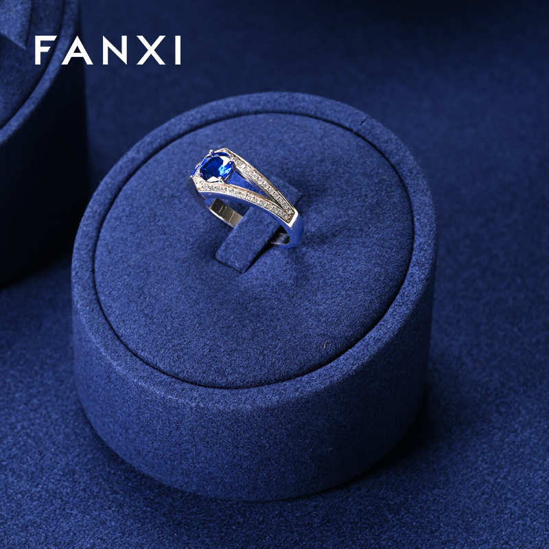 FANXI factory jewelry holder set with blue microfiber