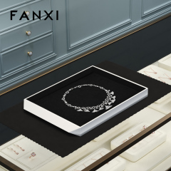 FANXI custom Multiple colors available Microfiber jewellery tray display